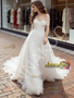 Shop 2026 One Shoulder A Line Lace Tulle Appliques Wedding Dress Under 289