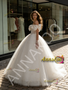 Shop 2026 ANNAKOO Ball Gown Bow Off The Shoulder Tulle Lace Wedding Dress Under 399