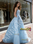 Shop 2026 ANNAKOO Sweetheart Lace A Line Bow Blue Wedding Dress Under 199