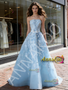 Shop 2026 ANNAKOO Sweetheart Lace A Line Bow Blue Wedding Dress Under 199