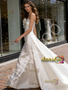 Shop 2026 ANNAKOO Satin Strapelss Trumpet Mermaid Flower Beading Wedding Dress Under 269