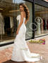 Shop 2026 ANNAKOO Bow Trumpet Mermaid Satin Sleeveless Wedding Dress Under 179