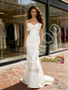 Shop 2026 ANNAKOO Bow Trumpet Mermaid Satin Sleeveless Wedding Dress Under 179