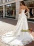 Shop 2026 ANNAKOO Satin Strapless Appliques A Line Wedding Dress Under 239