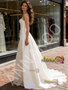 Shop 2026 ANNAKOO Satin Strapless Lace Trumpet Mermaid Ivory Wedding Dress Under 229