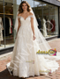 Shop 2026 ANNAKOO V Neck Lace A Line Sleeveless Sweep Train Wedding Dress Under 259