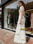 Shop 2026 ANANKOO Lace Flower White Beading Trumpet Mermaid Prom Dress Under 289