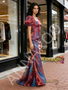 Shop 2026 ANNAKOO Puffy Sleeve Square Trumpet Mermaid 2 Color Organza Prom Dress Under 199