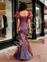 Shop 2026 ANNAKOO Puffy Sleeve Square Trumpet Mermaid 2 Color Organza Prom Dress Under 199