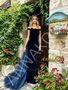 Shop 2026 ANNAKOO Royal Blue Velvet Off The Shouler Trumpet Mermaid Prom Dress Under 169