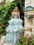 Shop 2026 ANNAKOO Light Green Sweetheart Flower Layers A Line Prom Dress Under 289