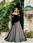 Shop 2026 ANNAKOO Off The Shoulder Long Sleeve Trumpet Mermaid Tulle Prom Derss Under 229