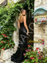 Shop 2026 ANNAKOO Black Sequin V Neck Trumpet Mermaid Prom Dress Under 179