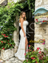 Shop 2026 ANNAKOO Feather Sequin White Sheath Column Prom Dress With Slit Under 229
