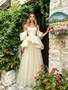 Shop 2026 ANNAKOO Ivory Off The Shoulder Tulle Spakle A Line Prom Dress Under 198