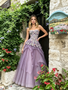 Shop 2026 ANNAKOO Purple Sweetheart A Line Tulle Layers Prom Dress Under 198