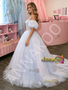 Shop 2026 ANNAKOO Purple Off The Shoulder Puffy Sleeves A Line Appliques Prom Dress Under 289