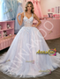 Shop 2026 ANNAKOO Spaghetti Straps Tulle Appliques Purple A Line Prom Dress Under 229