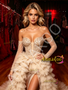Shop 2026 ANNAKOO Off The Shouder Layer Champagne Tulle Prom Dresss With Slit Under 348
