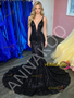 Shop 2026 ANNAKOO Black Sequin Trumpet Mermaid Cut Out Prom Dress Under 189