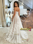 sweetheart neckline sequin wedding dress