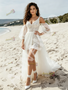 Shop 2026 ANNAKOO V Neck Sequin Tulle Short Detachable Sleeves Wedding Dress Under 178