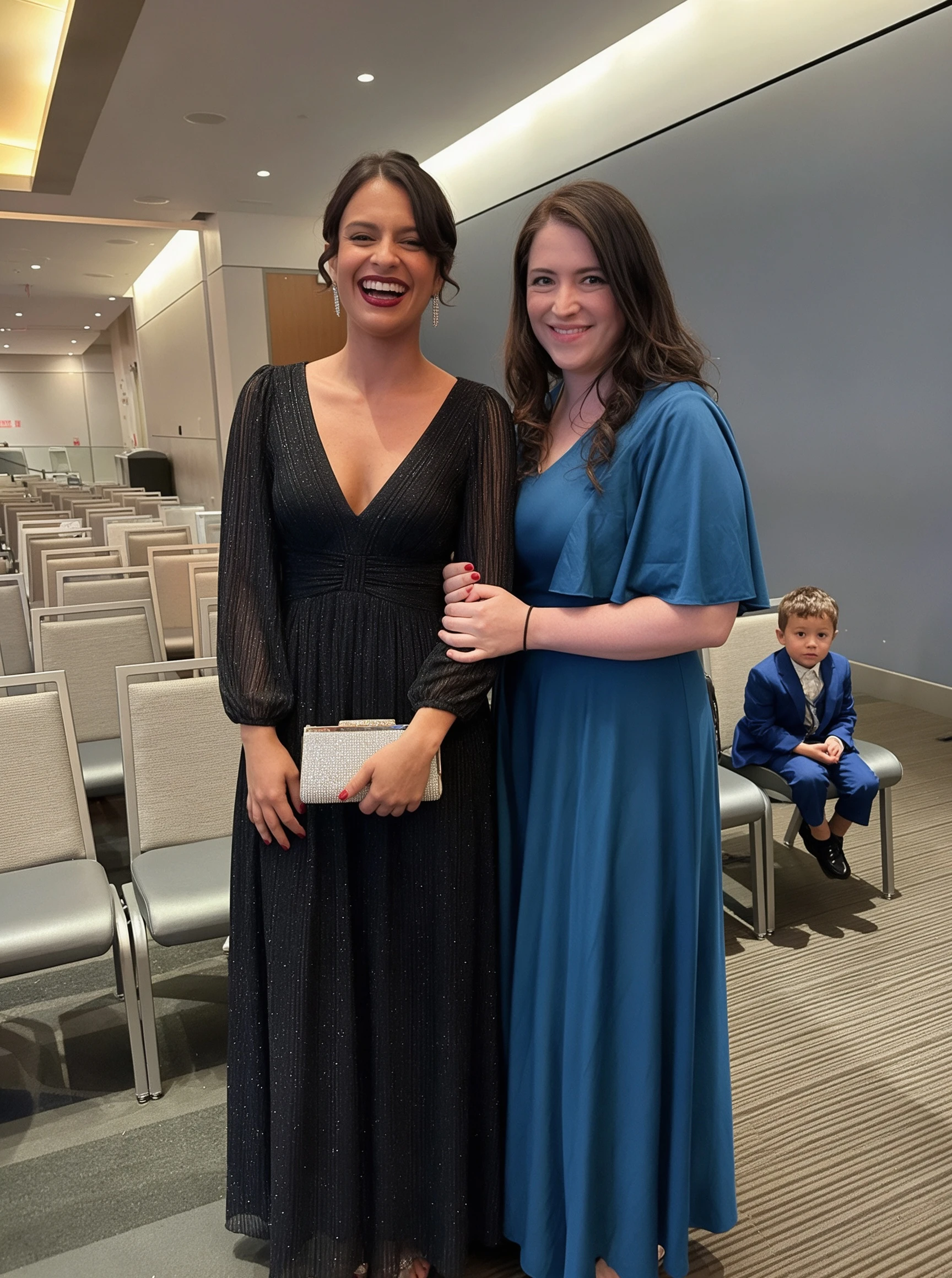 Woman laughing with friend