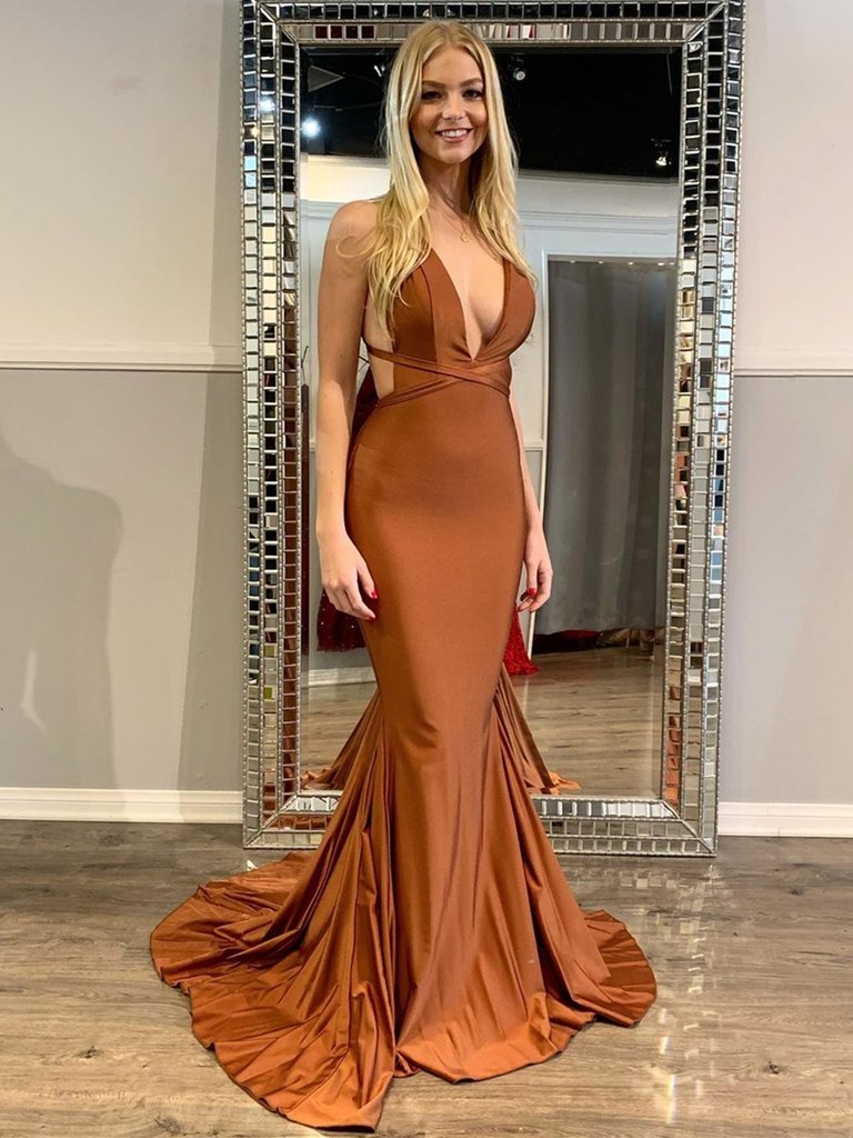 green emerald velvet dress Ladivine CC398 Elegant Beaded Mermaid Formal Gown Silver-Nude / 12