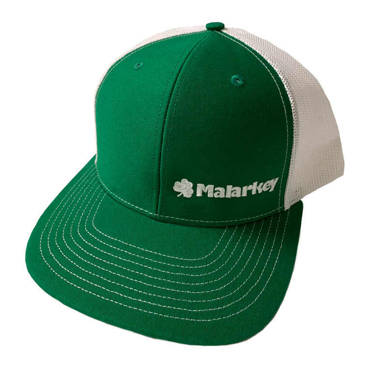 Kelly/White Mid-Profile Snapback Trucker Cap