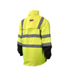 Radians RW30-3Z1Y General Purpose Rain Jacket - Yellow/Black - BACK