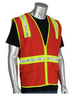 PIP 300-1000 Non-ANSI Two-Tone Surveyor Safety Vest - Red