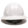 Pyramex HP24110 SL Series Full Brim Hard Hat - 4-Point Ratchet Suspension - White