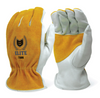 Elite Safety® Grain Cowhide with Leather Palm Patch-Kevlar Sewn