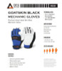 MG301/2X - DEX SAVIOR Premium Grain Goat skin Blue Mechanic Glove