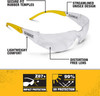 DeWalt Protector DPG54-1D Clear, Wraparound Safety Glasses