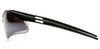 Pyramex SB6310SP PMXtreme Safety Glasses with Black Frame and Silver Mirror Lens W/Rubber Nose Temple