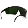 Pyramex SB450SF Integra Safety Glasses W/ Black Frame  Green Shade 5.0 Lens