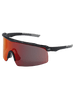 Whipray™BH32510PFT Red Mirror Performance Fog Technology Lens, Shiny Black Frame Safety Glasses - 1 Pair 