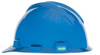 MSA 475359 V Gard, Polyethylene Cap-Style Hard Hat Blue w/ Fas-Trac III Ratchet Suspension,  Type 1 Class E