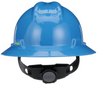 MSA 475368 Blue V-Gard Slotted Protective Hard Hats with Fas-Trac Suspension, Standard, Full Brim