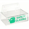 Safety Glass Dispenser: 5 7/8 in H x 9 in W x 6 in D, 6 Pairs, Clear, Acrylic