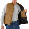 Carhartt Tan V01-CT Relaxed Fit Duck Insulated Rib Collar Vest