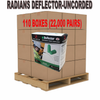 Pallet of radians FP90 Deflector Uncorded Earplugs (22,000 PAIRS)