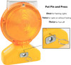 Rechargeable Solar Barricade Amber LED Warning Lights - BLIGHT-ST