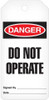 Incom® "Danger Do Not Operate" Workplace Safety Tags by the Roll