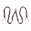 KStrong® 6 ft. Twin leg 100% tie-off Internal design shock absorbing lanyard with (1) snap hook and (2) rebar hooks (ANSI)