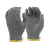  Heavyweight Grey String Knit Gloves  (12 pairs)