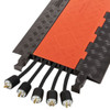CHECKERS® 5-Channel Guard Dog® Hinged Cable Protector for .75" lines - Orange/Black
