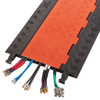 CHECKERS® 5-Channel Guard Dog® Hinged Cable Protector for .75" lines - Orange/Black