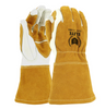 Elite Safety Premium cow grain welding glove with cow split back and reinforced palm